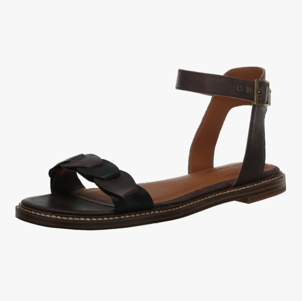 NEW LUCKY BRAND | $79 Kyndall Two-Toned Leather Sandals - Picture 3 of 8